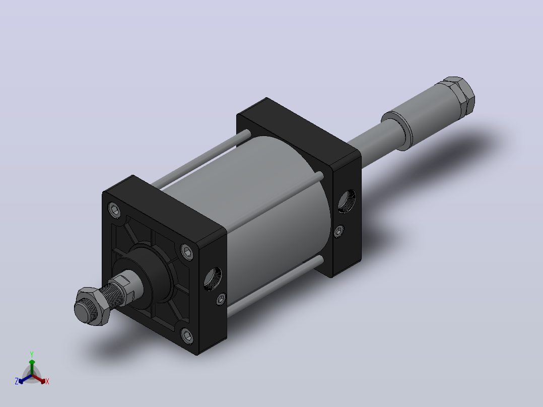 FY-SC标准气缸系列[FY-SCJ-100X80-S]正等轴测图