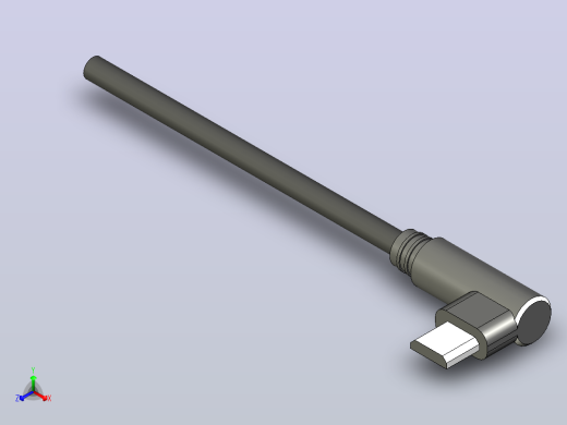REMHA 微型 90° 直角 2m USB 数据线