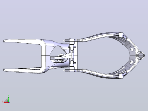 自行车后摇臂和后避震器后视缩略图