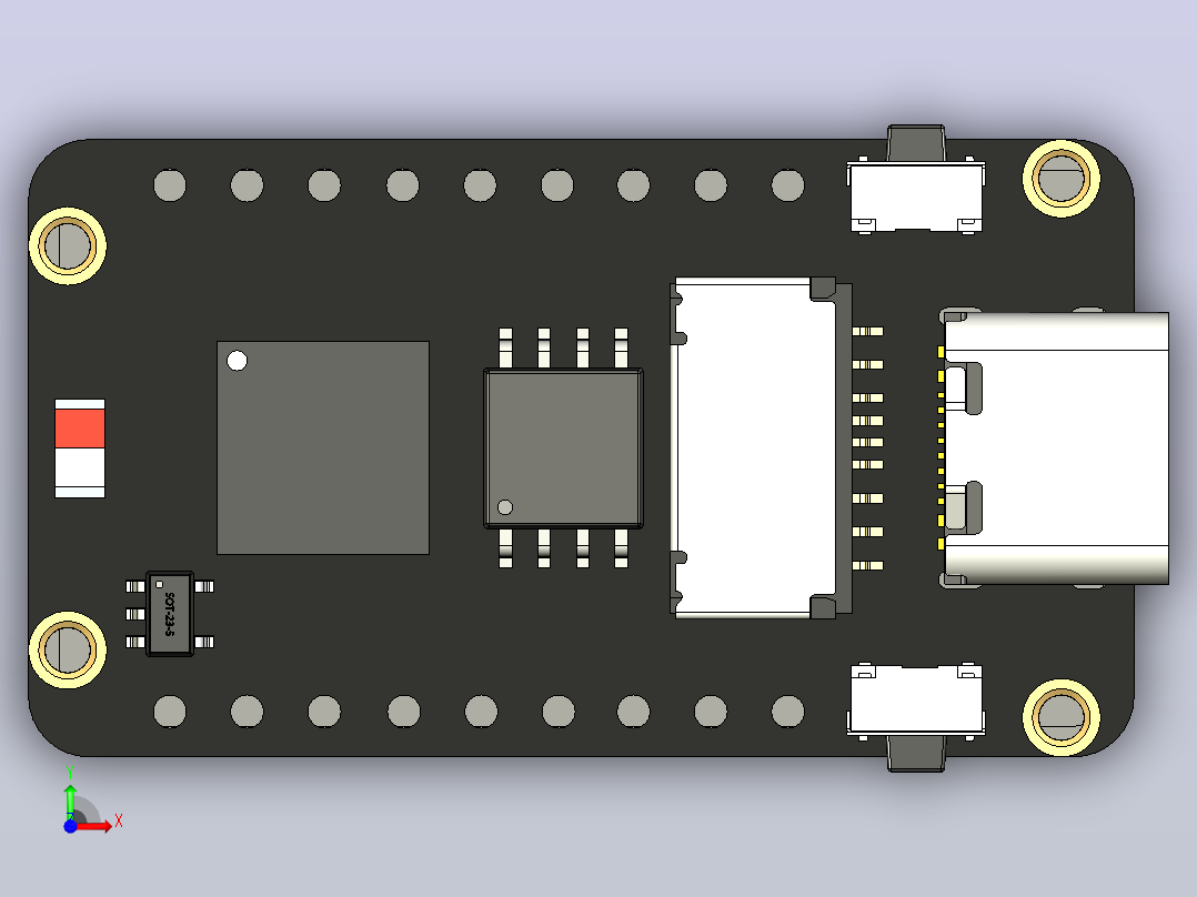 ESP32 C6液晶显示器前视图