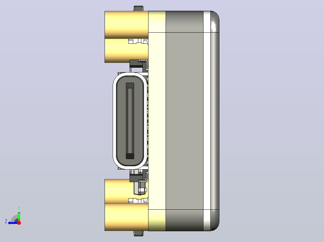 ESP32 C6液晶显示器右视图