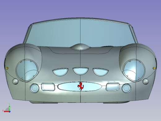 法拉利 Ferrari 250 gto 1962跑车外壳图纸后视缩略图