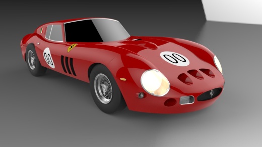 法拉利 Ferrari 250 gto 1962跑车外壳图纸缩略图
