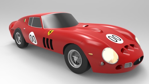 法拉利 Ferrari 250 gto 1962跑车外壳图纸缩略图