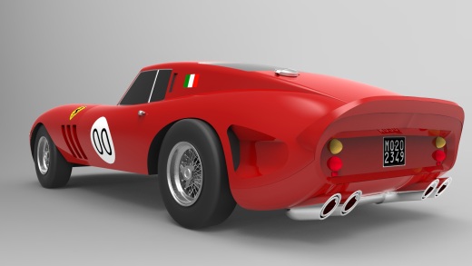 法拉利 Ferrari 250 gto 1962跑车外壳图纸缩略图