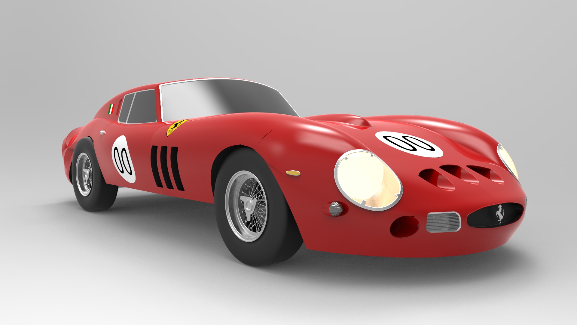 法拉利 Ferrari 250 gto 1962跑车外壳图纸