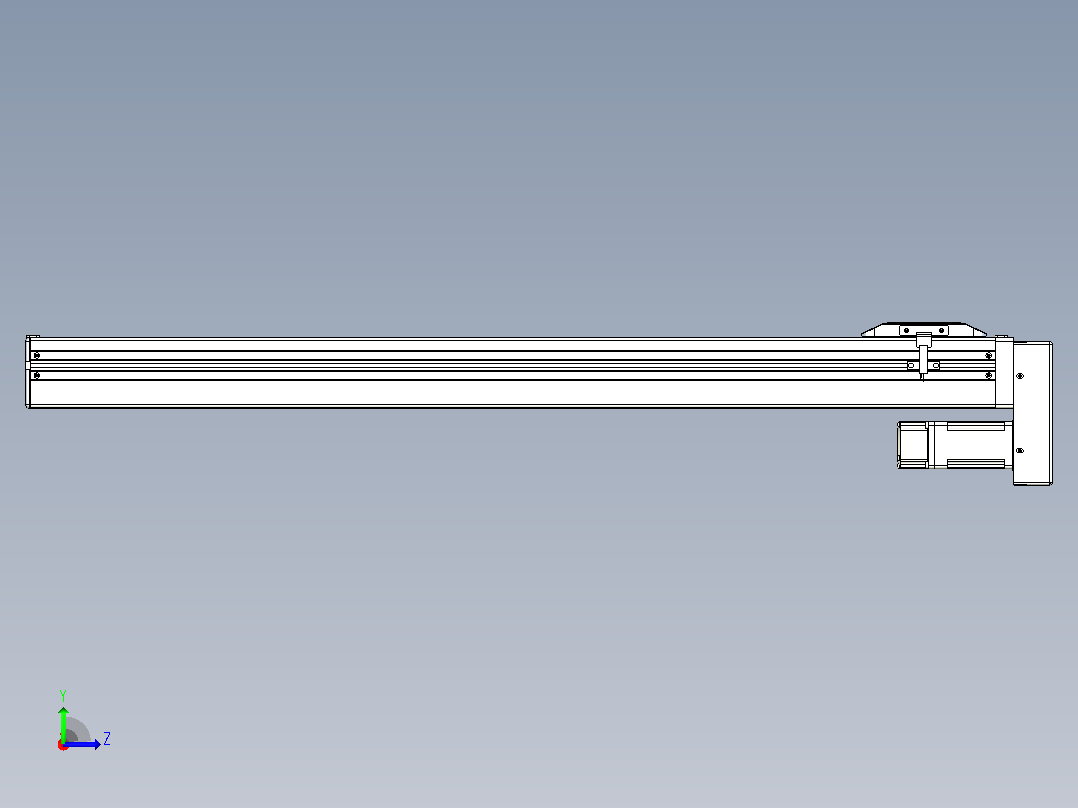 滚珠丝杠直线轴带导轨全封闭TPA-HCR-65S-1610C-L650-MP-C-P10-N3左视图