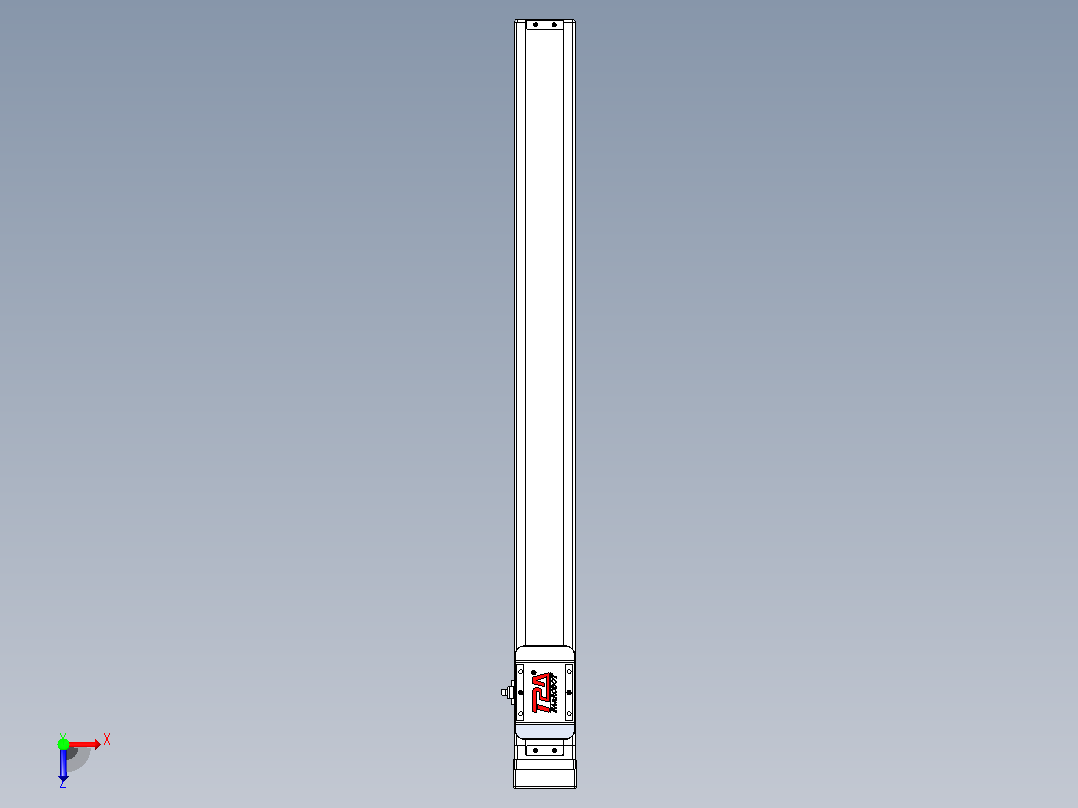 滚珠丝杠直线轴带导轨全封闭TPA-HCR-65S-1610C-L650-MP-C-P10-N3俯视图