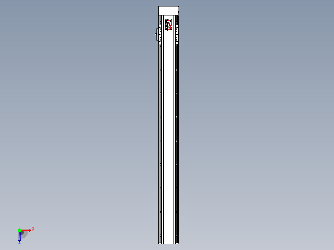 日规模组半封闭丝杆TPA-HNR-85D-1610C-L800-MP-C-P20-N3俯视图