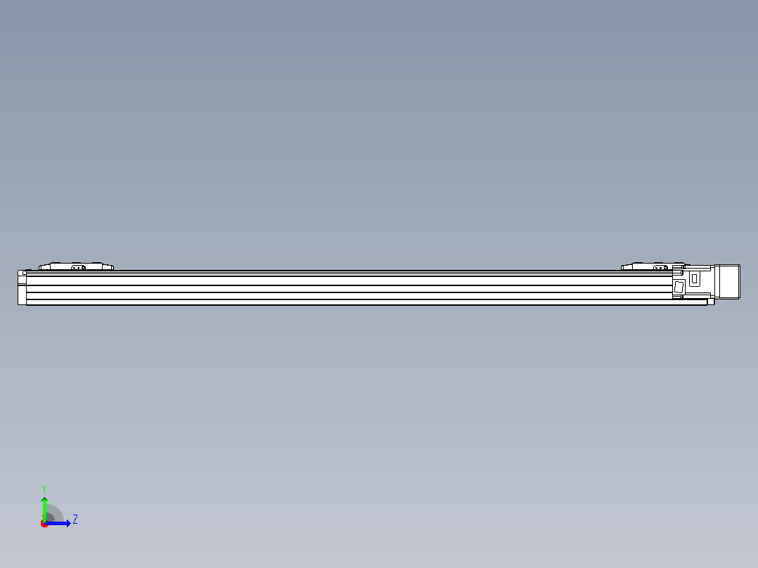 滚珠丝杠线性轴TPA-GCRS-80-1610C-L425-MR-M20-N3左视图