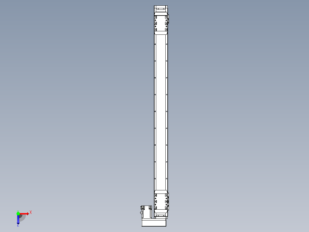 滚珠丝杠线性轴TPA-GCRS-80-1610C-L425-MR-M20-N3俯视图