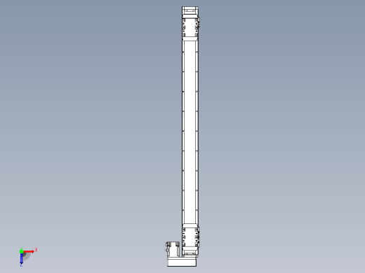 滚珠丝杠线性轴TPA-GCRS-80-1610C-L425-MR-M20-N3俯视缩略图