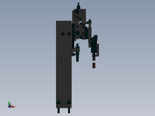 四连爪搬送机构前视缩略图