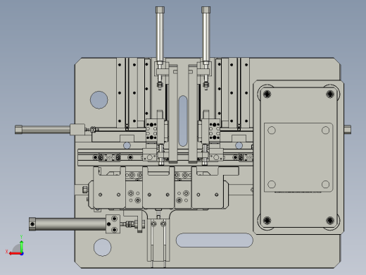 电脑串口连接线自动组装机step格式后视缩略图