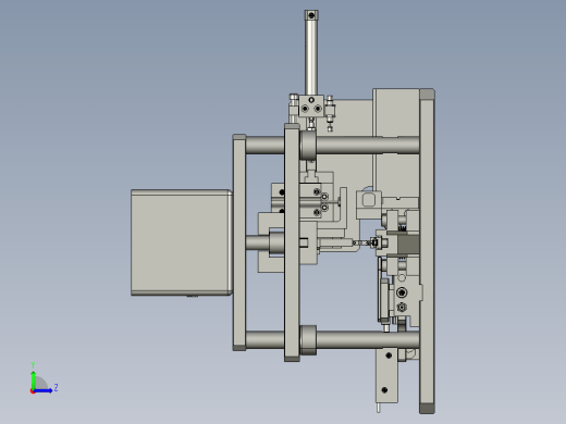 电脑串口连接线自动组装机step格式左视缩略图