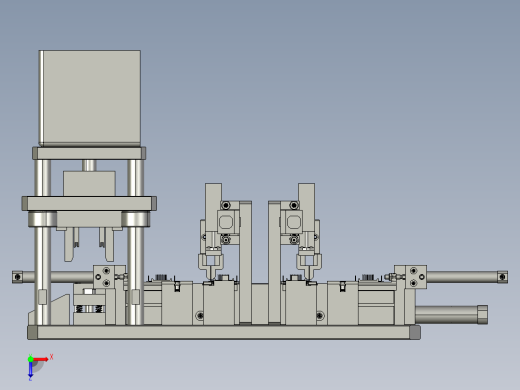 电脑串口连接线自动组装机step格式俯视缩略图
