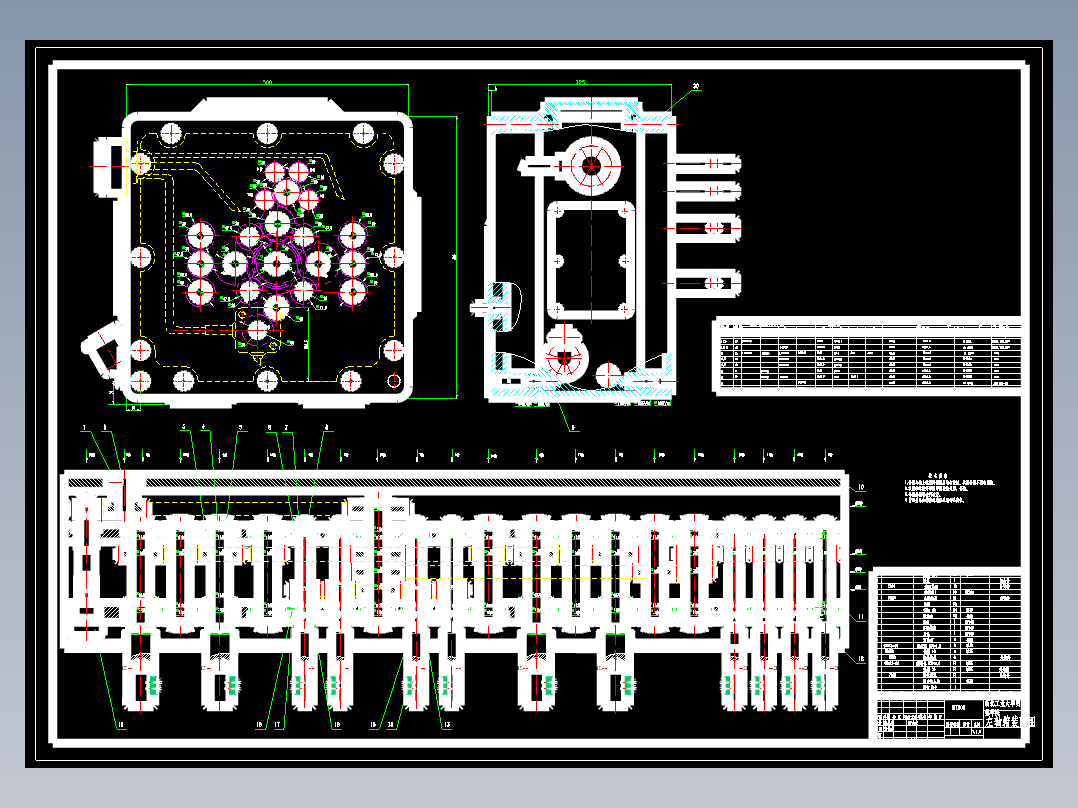 变速箱钻孔工位组合机床左多轴箱设计