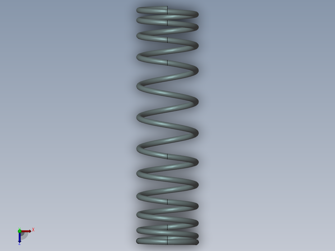 各种弹簧3D模型俯视图