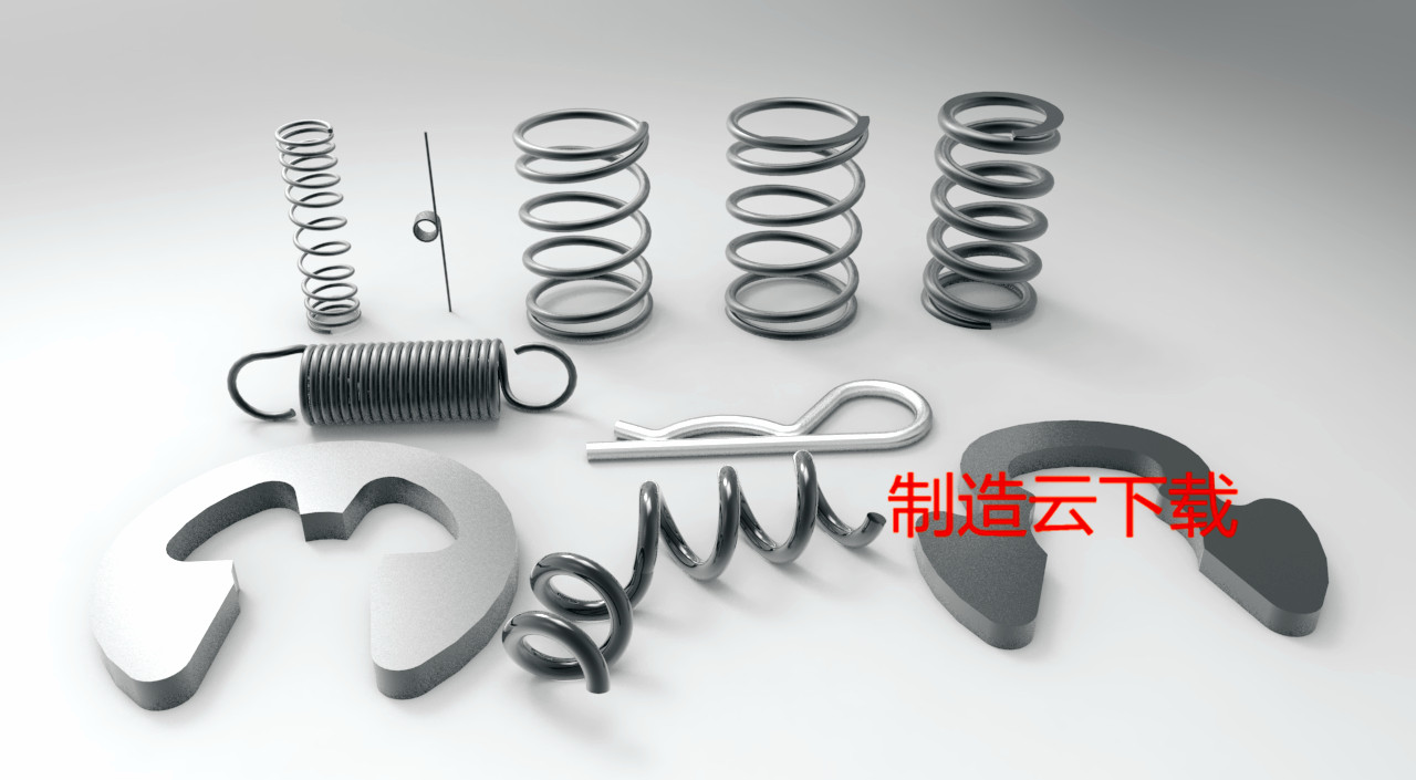 各种弹簧3D模型