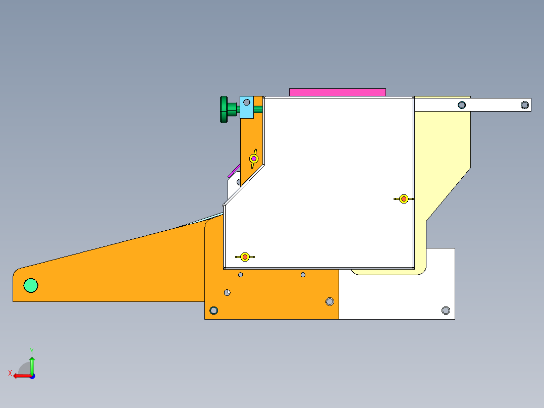 进料设备机构后视图