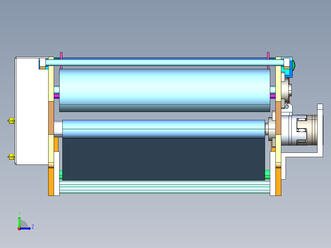 进料设备机构左视图