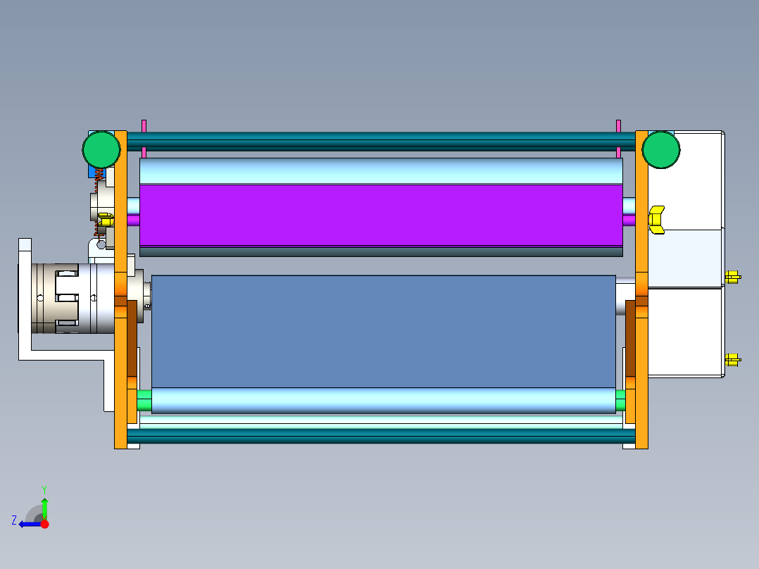 进料设备机构右视图
