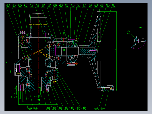 伞齿轮阀门手动装置