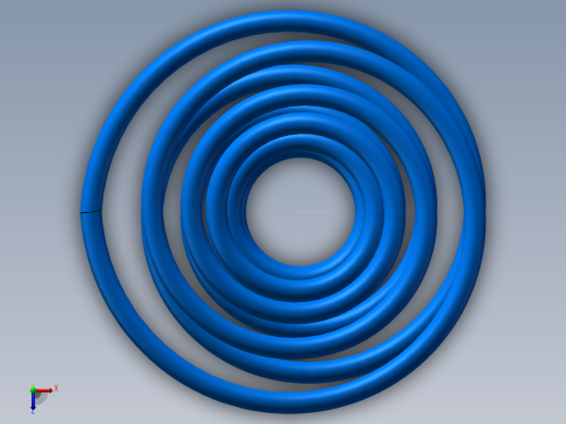 异形弹簧模型10俯视缩略图