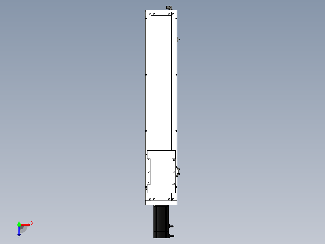 Toyo东佑达直线模组-ECH17-700-BC-750W+煞車俯视图
