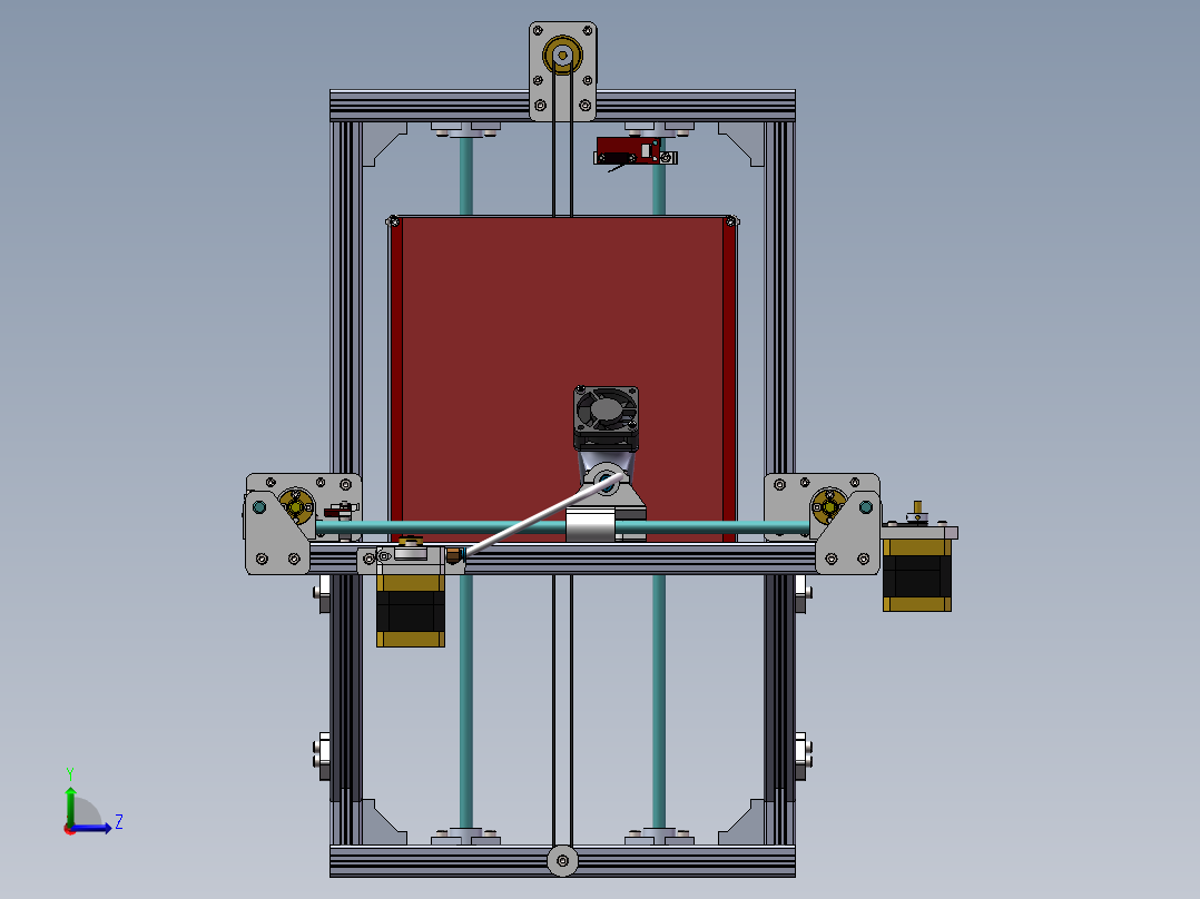 千元可DIY3D打印机_1659左视图