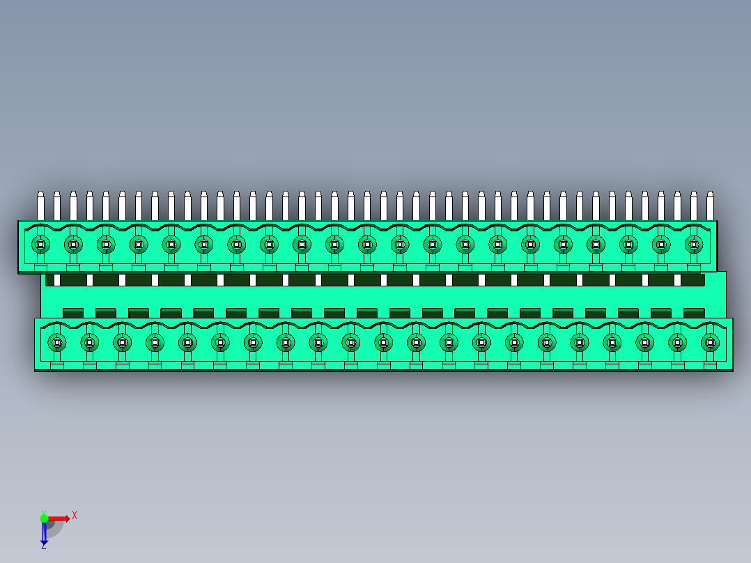 DEGSON 2EDG 系列 5.0mm 可插拔接线端子组-2EDGRTC-5.0-42P-14-00AH俯视图