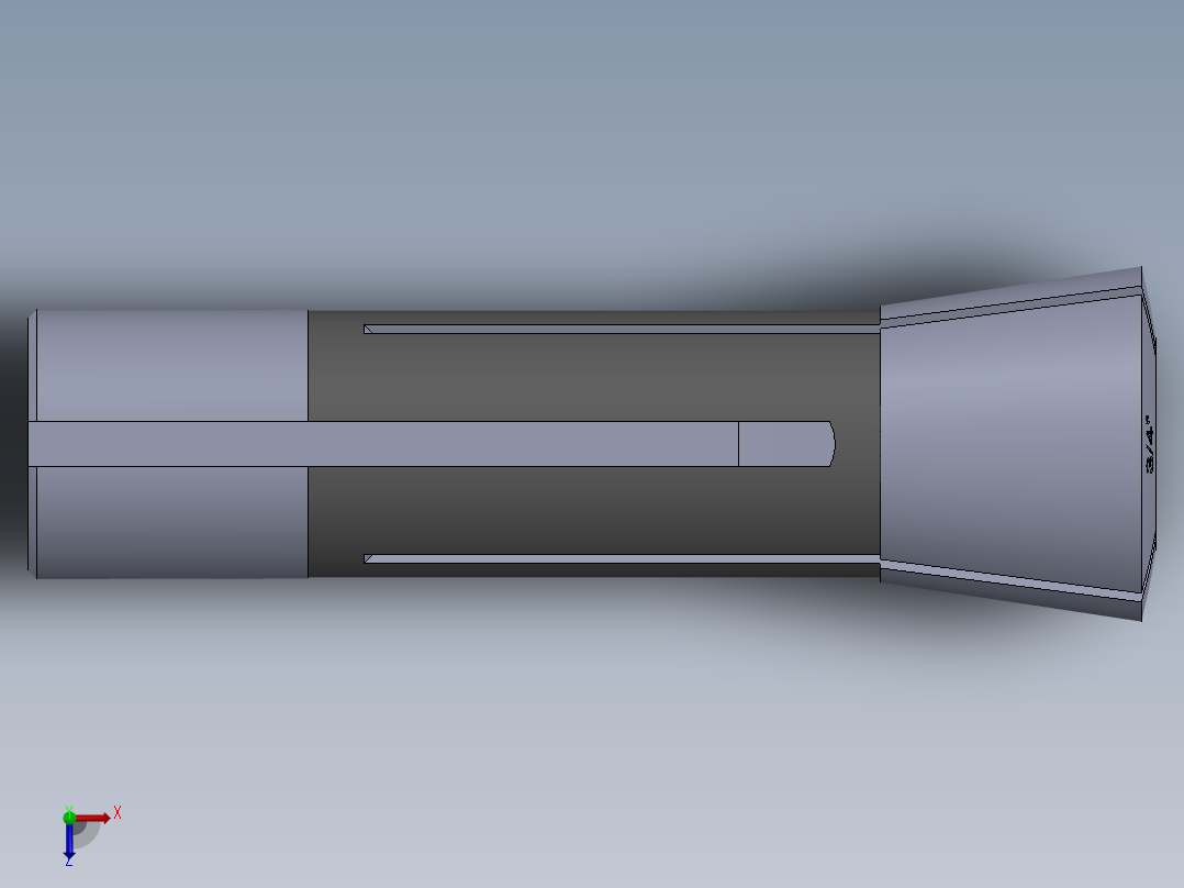 R8-夹头组-R8 COLLET 0.750.SLDPRT俯视图
