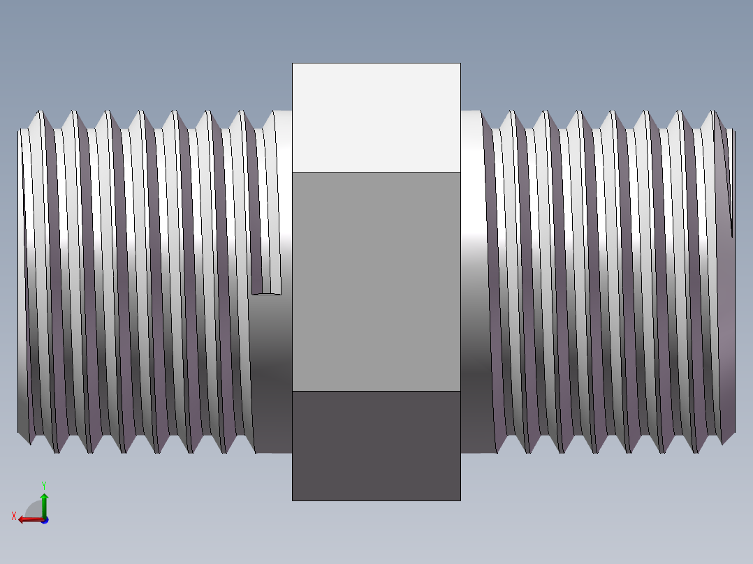 对丝-六角等径 DN10后视图