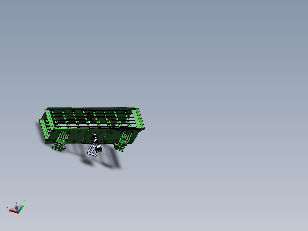 单轴振动筛结构设计及建模【含三维图+CAD图+文档】