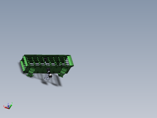 单轴振动筛结构设计及建模【含三维图+CAD图+文档】