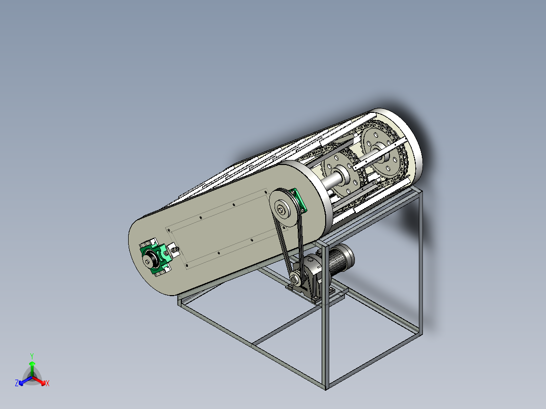 链耙式输送器含三维+CAD图纸