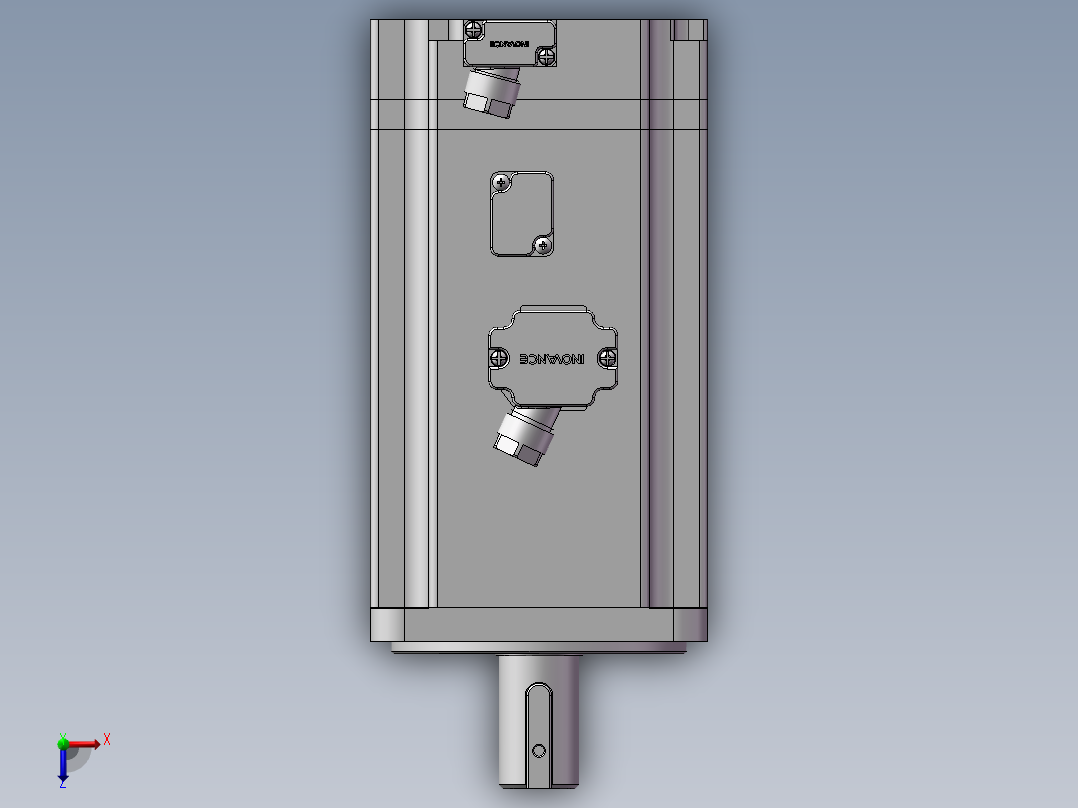汇川伺服电机-MS1H4-75B30CB-(A)334Z（750W绝对值中惯量带抱闸）俯视图