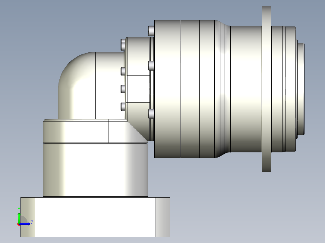 多摩川行星减速机TDR-110-L2-24HA24左视图
