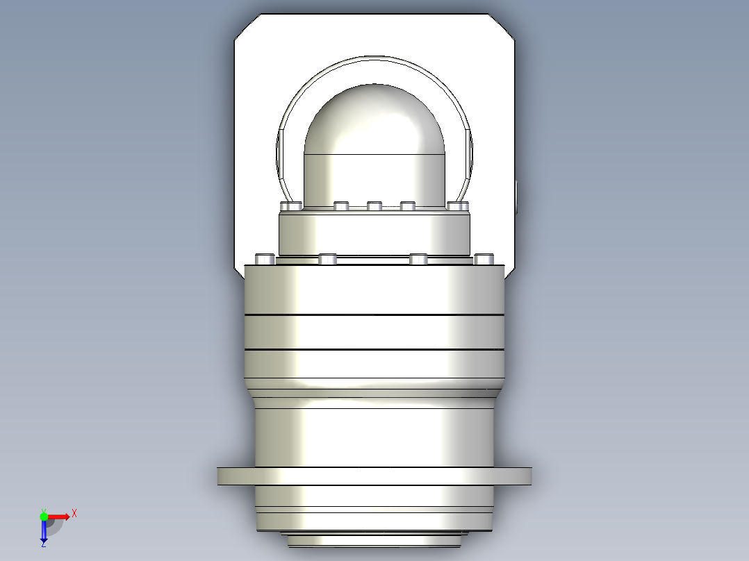 多摩川行星减速机TDR-110-L2-24HA24俯视图