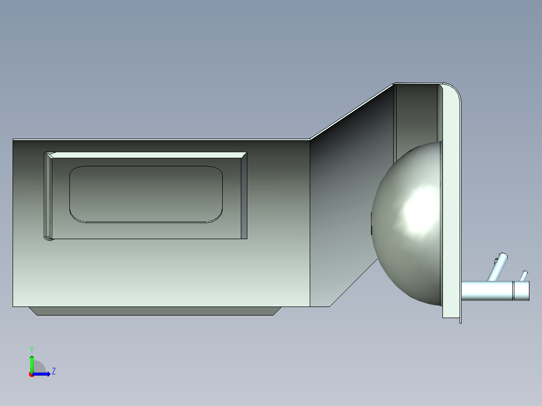 房车洗手池左视图