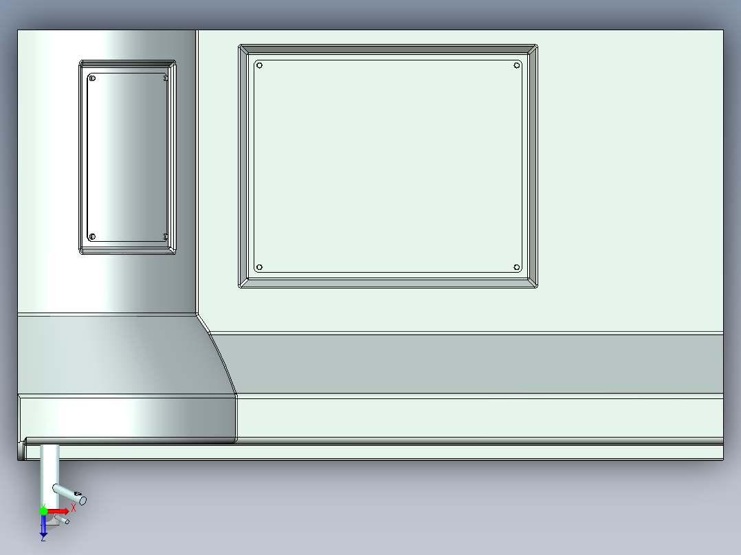 房车洗手池俯视图
