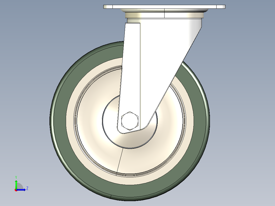 型材-KJN 531785 125MM WHEEL左视图