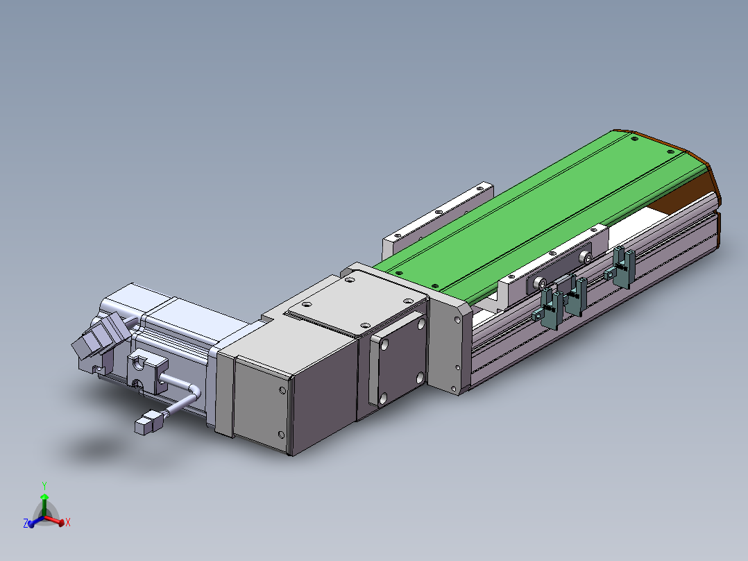 MTB同步带半封闭MTB10-R-200W主视图