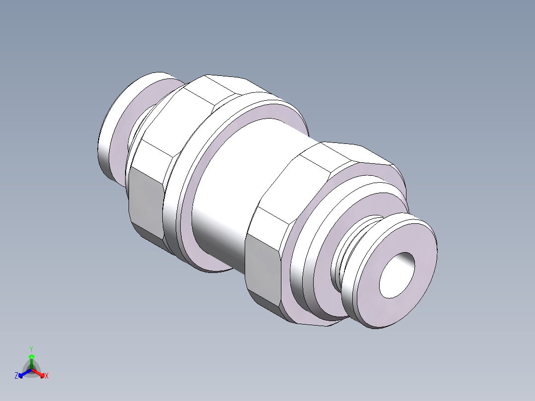 五金接头PM4正等轴测图