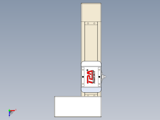 同步带全封闭直线模组TPA-HCB-65S-90-L100-ML-C-P10-N3俯视缩略图