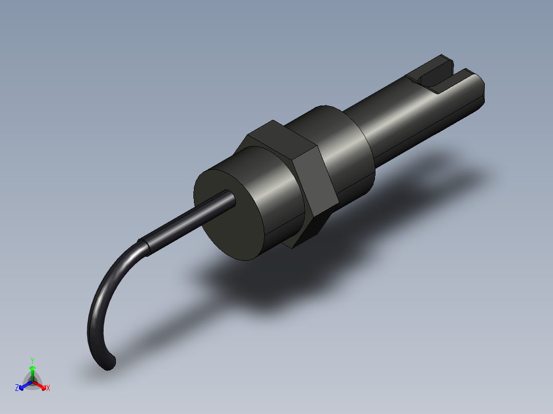 超声波设备CH-PPS-BSP-1in-CABLE-3m主视图