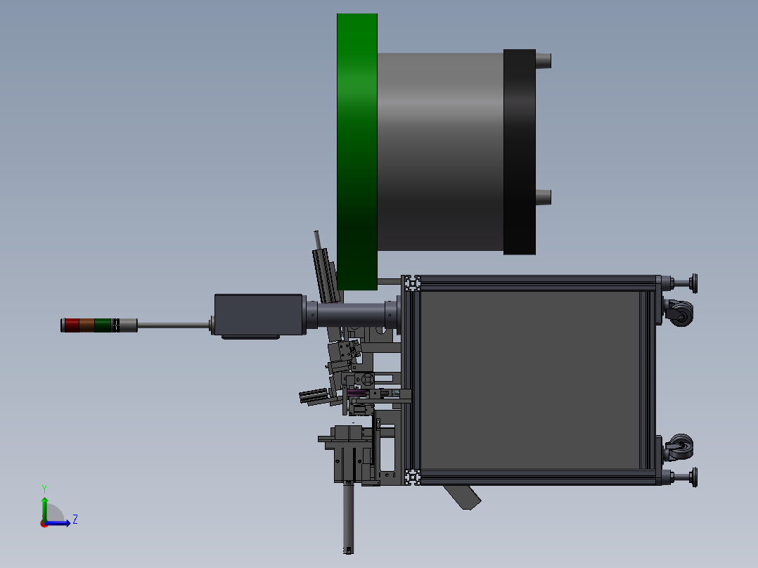 全自动穿线机左视图
