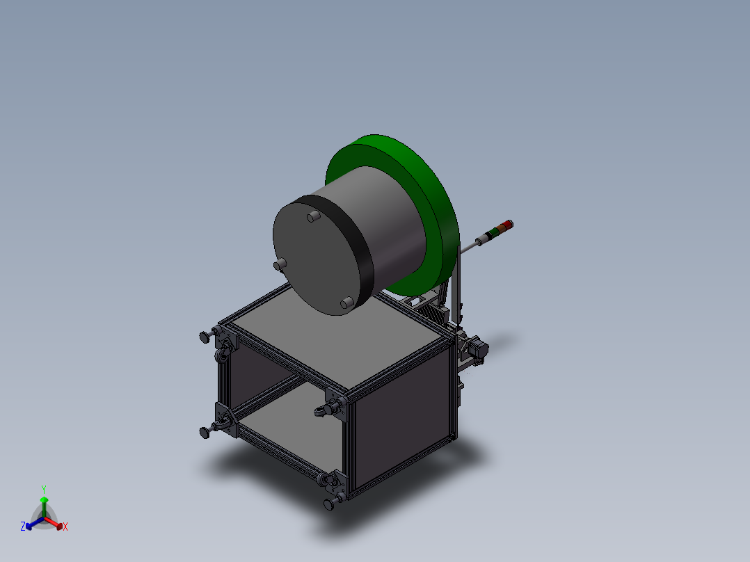 全自动穿线机正等轴测图