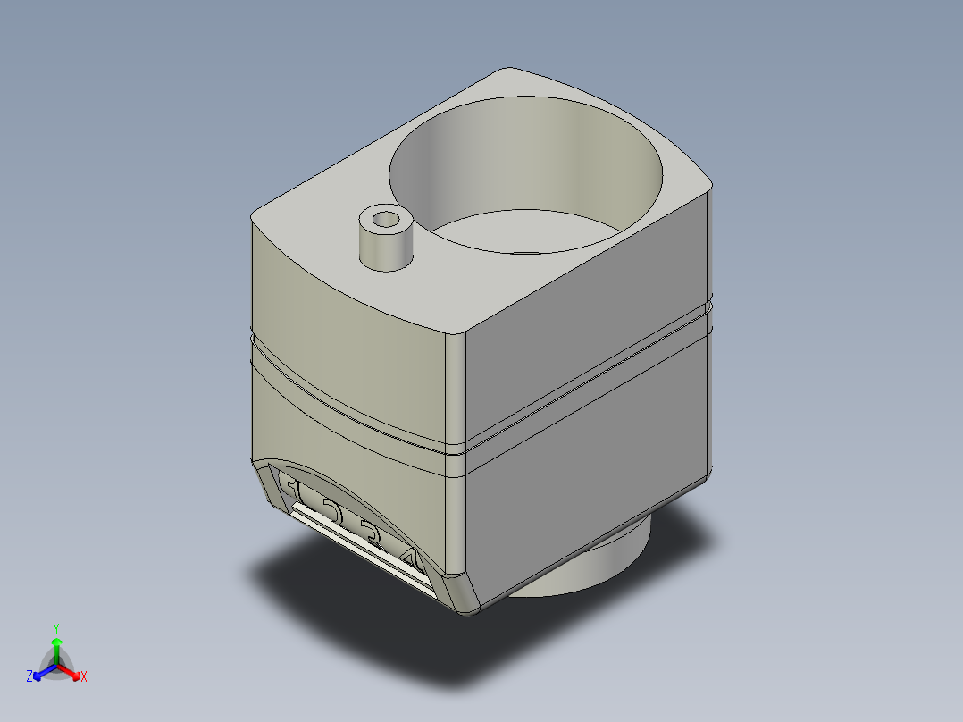 位置顯示器5560-3D多系列多零件图纸模型主视图