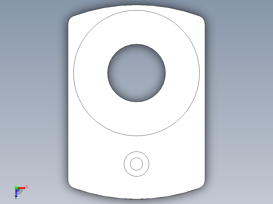 位置顯示器5560-3D多系列多零件图纸模型俯视图